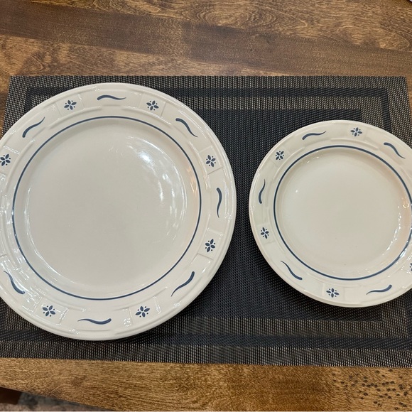 Longaberger Pottery salad/ dessert plate & dinner plate 
10”
7” - Picture 2 of 3
